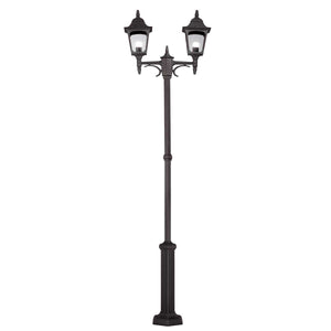 Elstead Lighting Lamp Post from the Chapel range. Chapel 2 Light Twin Post Product Code = CP8-BLACK