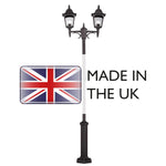 Elstead Lighting Lamp Post from the Chapel range. Chapel 2 Light Twin Post – SKU CP8-BLACK