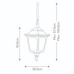 Elstead Lighting Chapel 1 Light Chain Lantern – SKU CP9-BLACK
