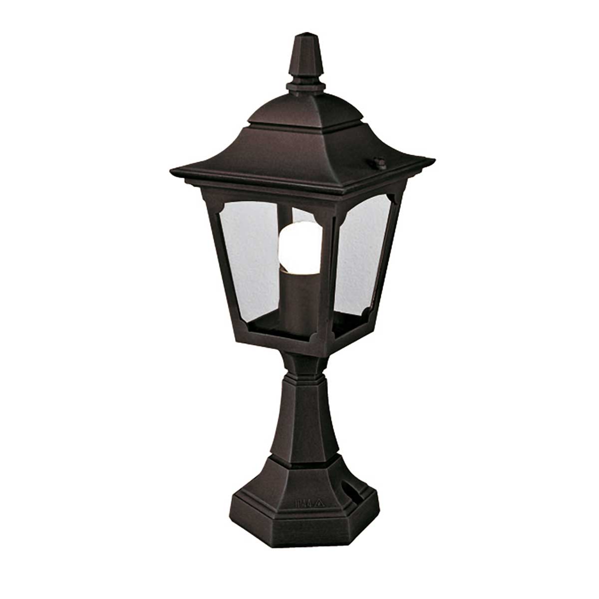 Elstead Lighting Pedestal Lantern from the Chapel Mini range. Chapel 1 Light Mini Pedestal Lantern Product Code = CPM4-BLACK