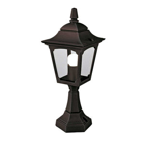 Elstead Lighting Pedestal Lantern from the Chapel Mini range. Chapel 1 Light Mini Pedestal Lantern Product Code = CPM4-BLACK