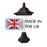 Elstead Lighting Pedestal Lantern from the Chapel Mini range. Chapel 1 Light Mini Pedestal Lantern – SKU CPM4-BLACK