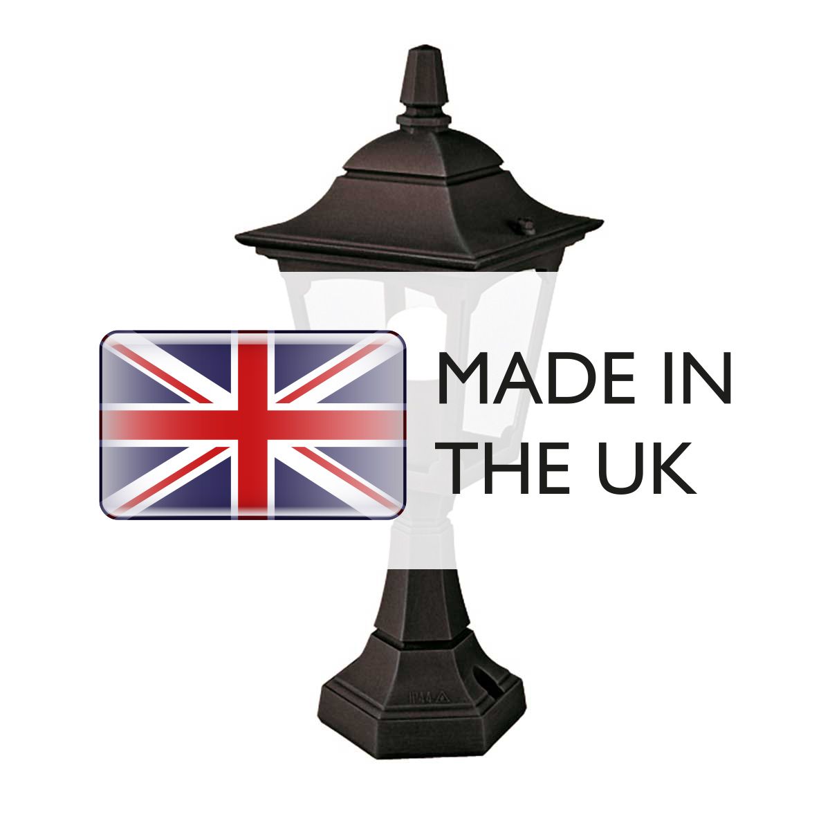 Elstead Lighting Pedestal Lantern from the Chapel Mini range. Chapel 1 Light Mini Pedestal Lantern – SKU CPM4-BLACK