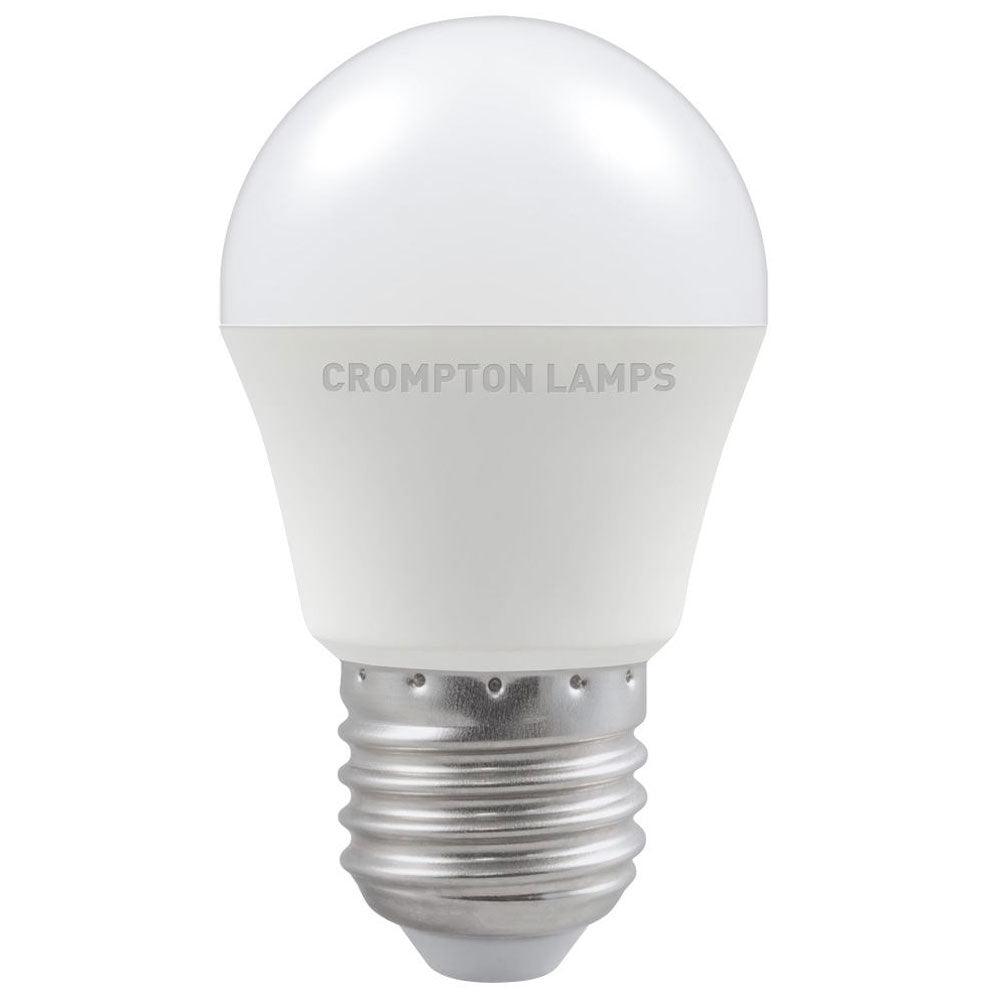 Crompton Lamps FL-CP-LRND45ESO/5.5VWW CRO - Crompton Lamps Crompton LED 45mm Rounds Part Number 11519 Crompton LED 45mm Round Thermal Plastic 5.5W ES 2700K Very Warm White Opal