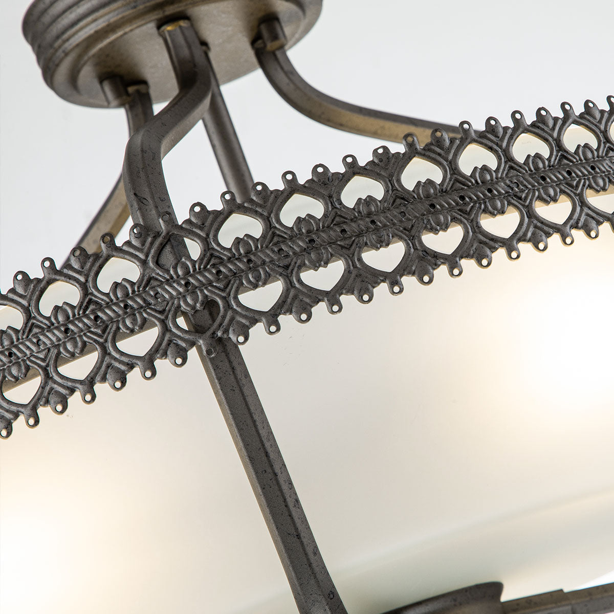 Elstead Lighting Ceiling Semi-Flush from the Crown range. Crown 3 Light Semi-Flush/Pendant Product Code = CROWN-SF