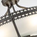 Elstead Lighting Ceiling Semi-Flush from the Crown range. Crown 3 Light Semi-Flush/Pendant Product Code = CROWN-SF