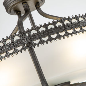 Elstead Lighting Ceiling Semi-Flush from the Crown range. Crown 3 Light Semi-Flush/Pendant Product Code = CROWN-SF