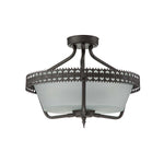 Elstead Lighting Ceiling Semi-Flush from the Crown range. Crown 3 Light Semi-Flush/Pendant Product Code = CROWN-SF