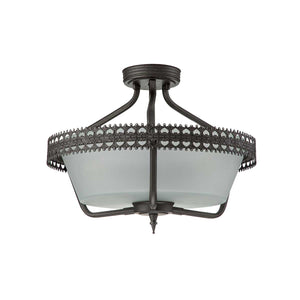 Elstead Lighting Ceiling Semi-Flush from the Crown range. Crown 3 Light Semi-Flush/Pendant Product Code = CROWN-SF