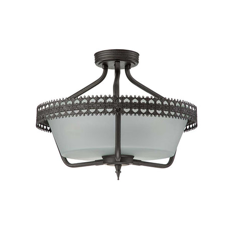 Elstead Lighting Ceiling Semi-Flush from the Crown range. Crown 3 Light Semi-Flush/Pendant Product Code = CROWN-SF