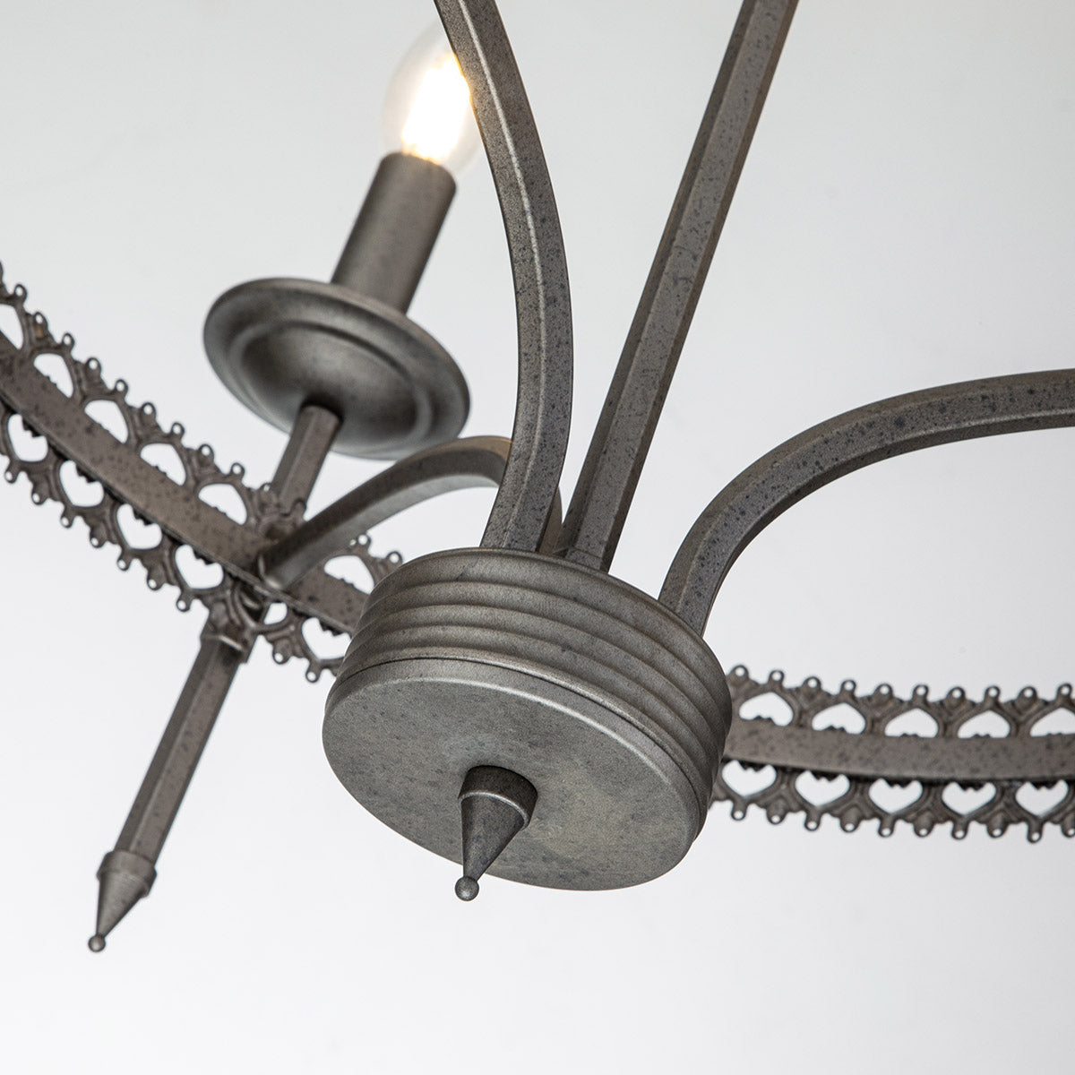 Elstead Lighting Chandelier from the Crown range. Crown 3 Light Chandelier Product Code = CROWN3
