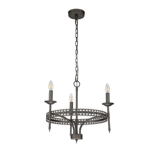 Elstead Lighting Chandelier from the Crown range. Crown 3 Light Chandelier Product Code = CROWN3
