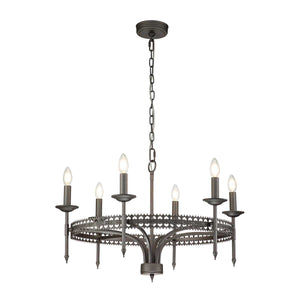 Elstead Lighting Chandelier from the Crown range. Crown 6 Light Chandelier Product Code = CROWN6