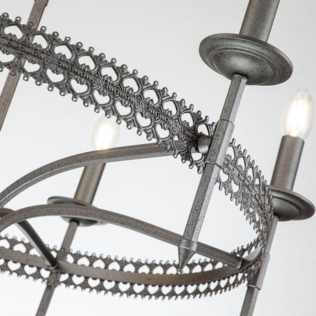 Elstead Lighting Chandelier from the Crown range. Crown 6 Light Chandelier Product Code = CROWN6