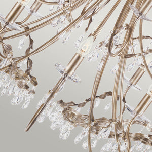 Elstead Lighting Chandelier from the Christina range. Christina 18 Light Chandelier Product Code = CRT18-SIL-GOLD