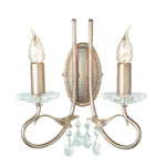 Elstead Lighting Wall Light from the Christina range. Christina 2 Light Wall Light Product Code = CRT2-SILVER-GOLD