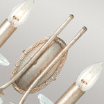 Elstead Lighting Wall Light from the Christina range. Christina 2 Light Wall Light Product Code = CRT2-SILVER-GOLD
