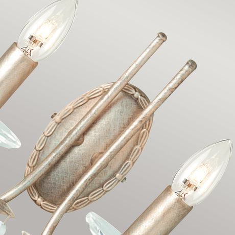 Elstead Lighting Wall Light from the Christina range. Christina 2 Light Wall Light Product Code = CRT2-SILVER-GOLD