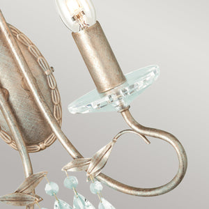 Elstead Lighting Wall Light from the Christina range. Christina 2 Light Wall Light Product Code = CRT2-SILVER-GOLD