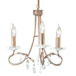 Elstead Lighting Chandelier from the Christina range. Christina 3 Light Chandelier – SKU CRT3-SILVER-GOLD