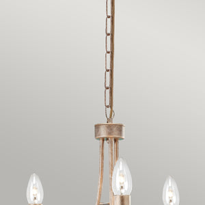Elstead Lighting Chandelier from the Christina range. Christina 3 Light Chandelier Product Code = CRT3-SILVER-GOLD