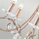 Elstead Lighting Chandelier from the Christina range. Christina 5 Light Chandelier Product Code = CRT5-SILVER-GOLD