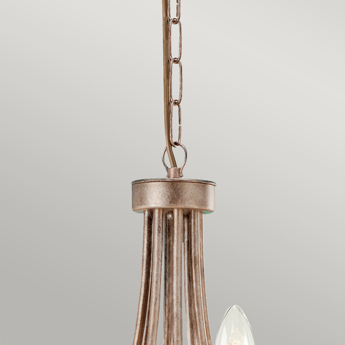Elstead Lighting Chandelier from the Christina range. Christina 8 Light Chandelier Product Code = CRT8-SILVER-GOLD
