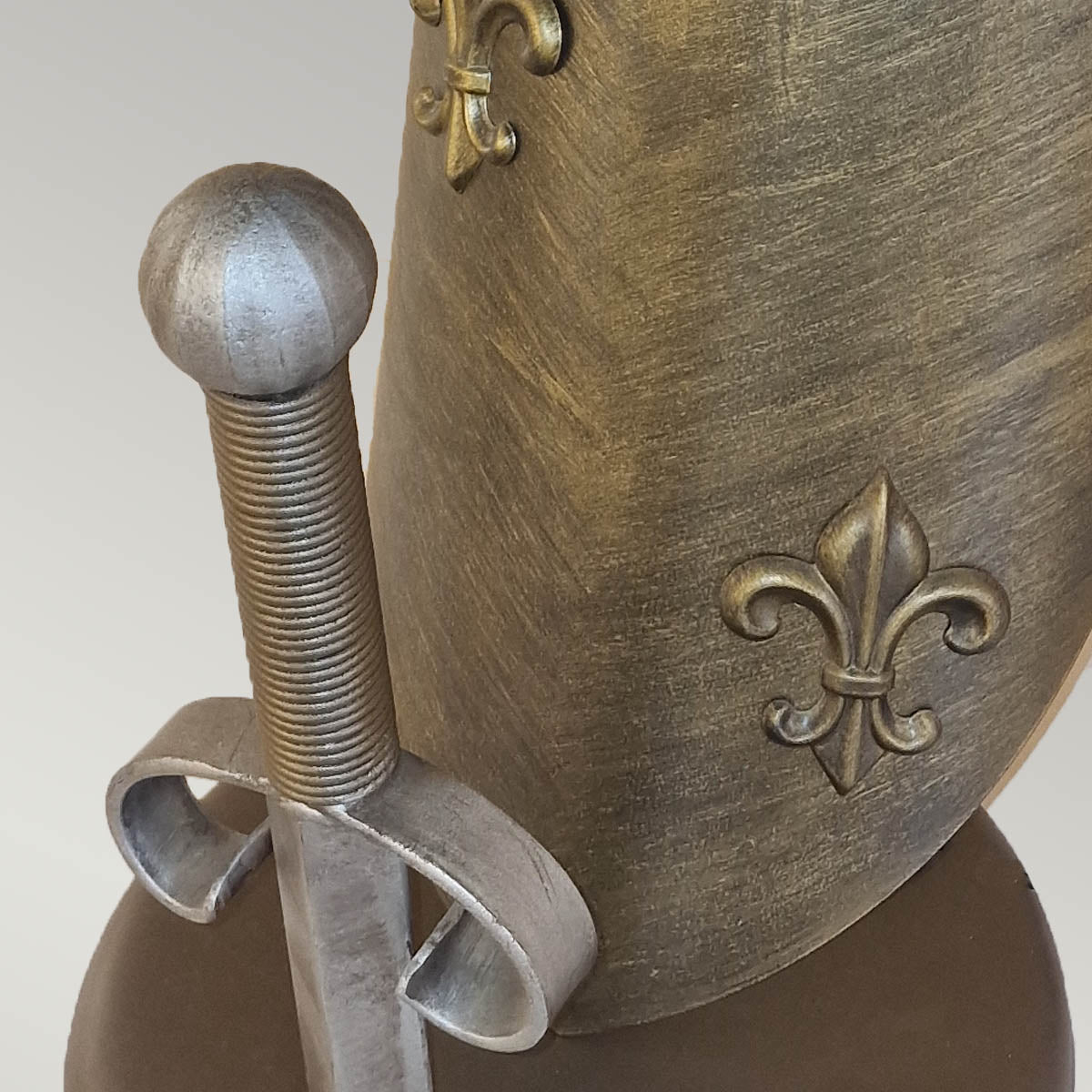 Elstead Lighting Table Lamp from the Crusader range. Crusader 1 Light Table Lamp Product Code = CRUSADER-T-L