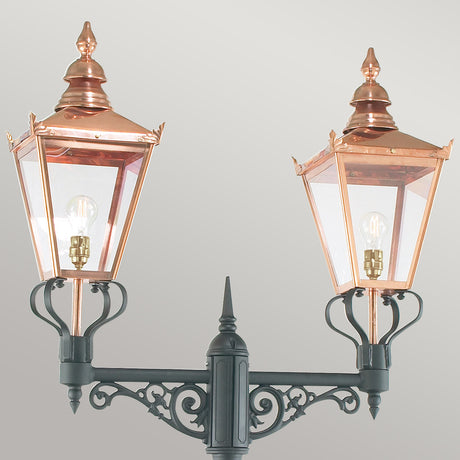 Norlys Chelsea Twin Head Lamp Post CS6-COPPER