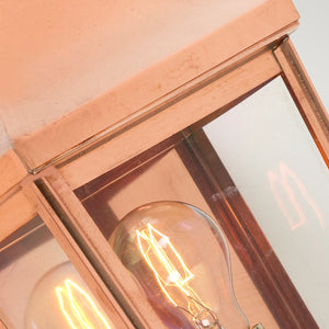 Norlys Chelsea 1 Light Small Half Lantern CS7-2-COPPER