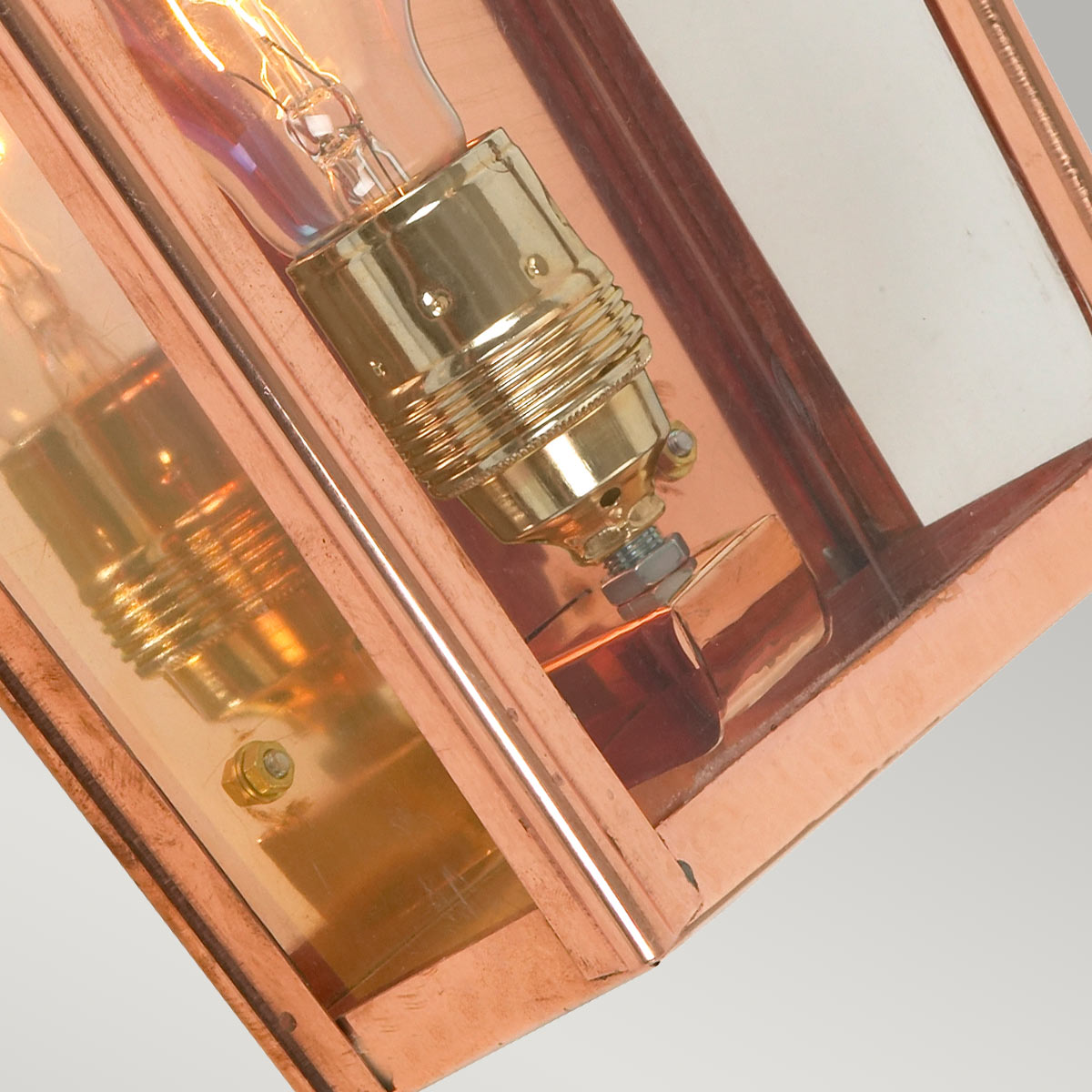 Norlys Chelsea 1 Light Small Half Lantern CS7-2-COPPER