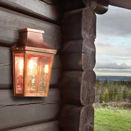Norlys Chelsea 1 Light Small Half Lantern CS7-2-COPPER