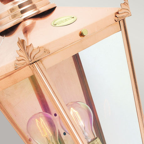 Norlys Chelsea 1 Light Half Lantern CS7-COPPER