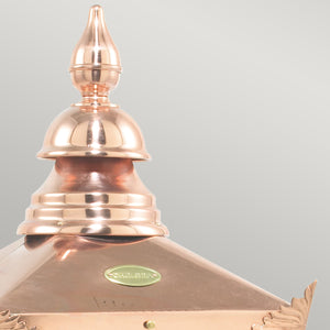 Norlys Chelsea 1 Light Grande Pedestal Lantern CSG3-COPPER
