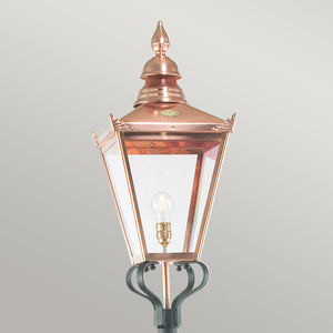Norlys Chelsea 1 Light Grande Lamp Post CSG5-COPPER