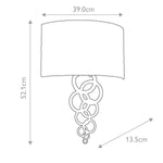 Elstead Lighting Wall Light from the Curtis range. Curtis Large 2 Light Wall Light – SKU CURTIS-LARGE-PC