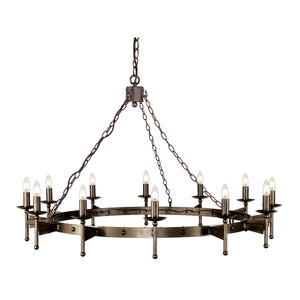 Elstead Lighting Chandelier from the Cromwell range. Cromwell 12 Light Chandelier Product Code = CW12-OLD-BRZ