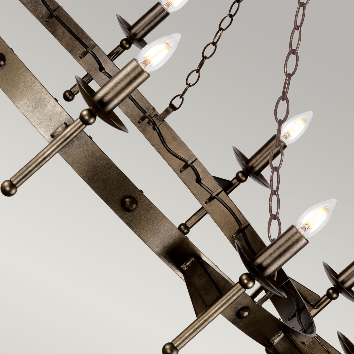 Elstead Lighting Chandelier from the Cromwell range. Cromwell 12 Light Chandelier Product Code = CW12-OLD-BRZ