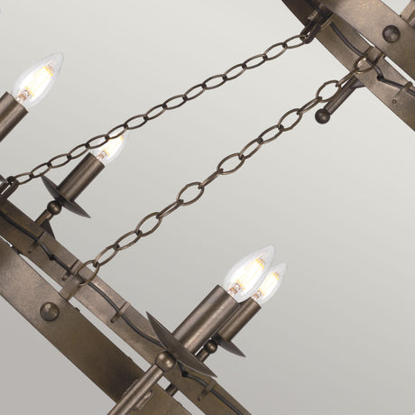 Elstead Lighting Chandelier from the Cromwell range. Cromwell 18 Light Chandelier Product Code = CW18-OLD-BRZ