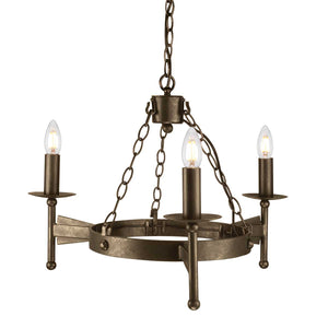 Elstead Lighting Cromwell 3 Light Chandelier CW3-OLD-BRZ