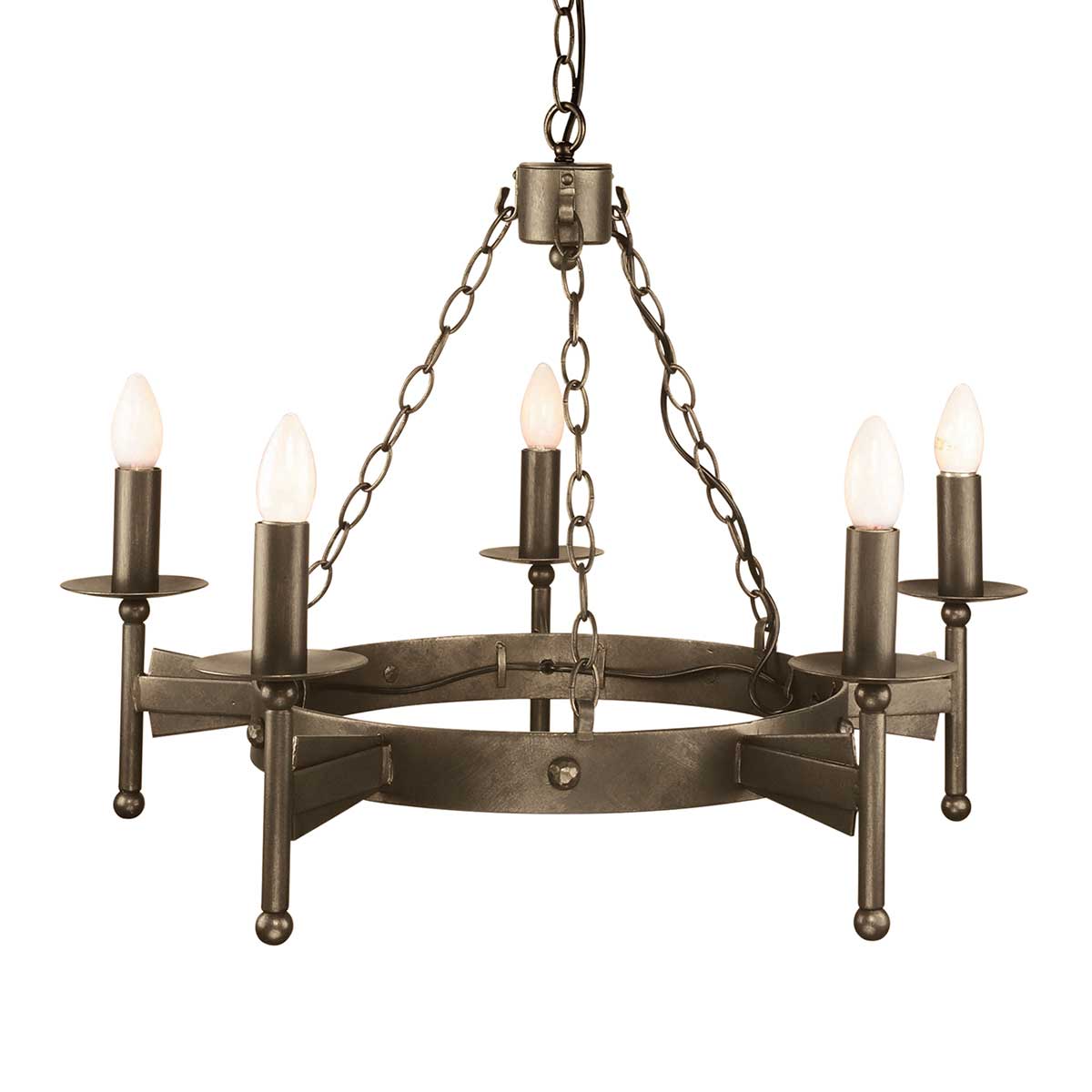 Elstead Lighting Chandelier from the Cromwell range. Cromwell 5 Light Chandelier Product Code = CW5-OLD-BRZ