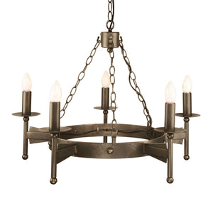Elstead Lighting Chandelier from the Cromwell range. Cromwell 5 Light Chandelier Product Code = CW5-OLD-BRZ