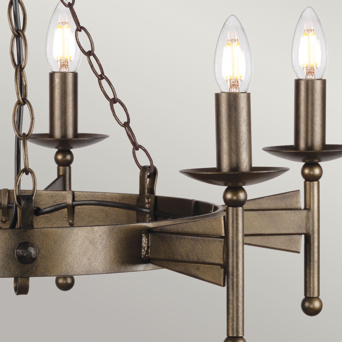 Elstead Lighting Chandelier from the Cromwell range. Cromwell 6 Light Chandelier – SKU CW6-OLD-BRZ