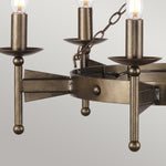 Elstead Lighting Chandelier from the Cromwell range. Cromwell 6 Light Chandelier – SKU CW6-OLD-BRZ