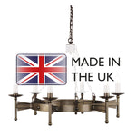 Elstead Lighting Chandelier from the Cromwell range. Cromwell 6 Light Chandelier – SKU CW6-OLD-BRZ