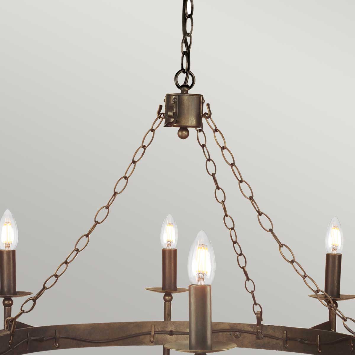 Elstead Lighting Chandelier from the Cromwell range. Cromwell 8 Light Chandelier Product Code = CW8-OLD-BRZ