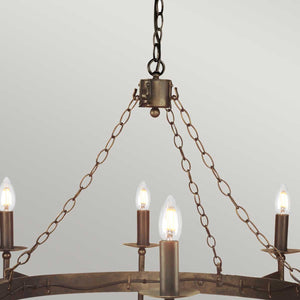 Elstead Lighting Chandelier from the Cromwell range. Cromwell 8 Light Chandelier Product Code = CW8-OLD-BRZ
