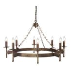Elstead Lighting Chandelier from the Cromwell range. Cromwell 8 Light Chandelier Product Code = CW8-OLD-BRZ