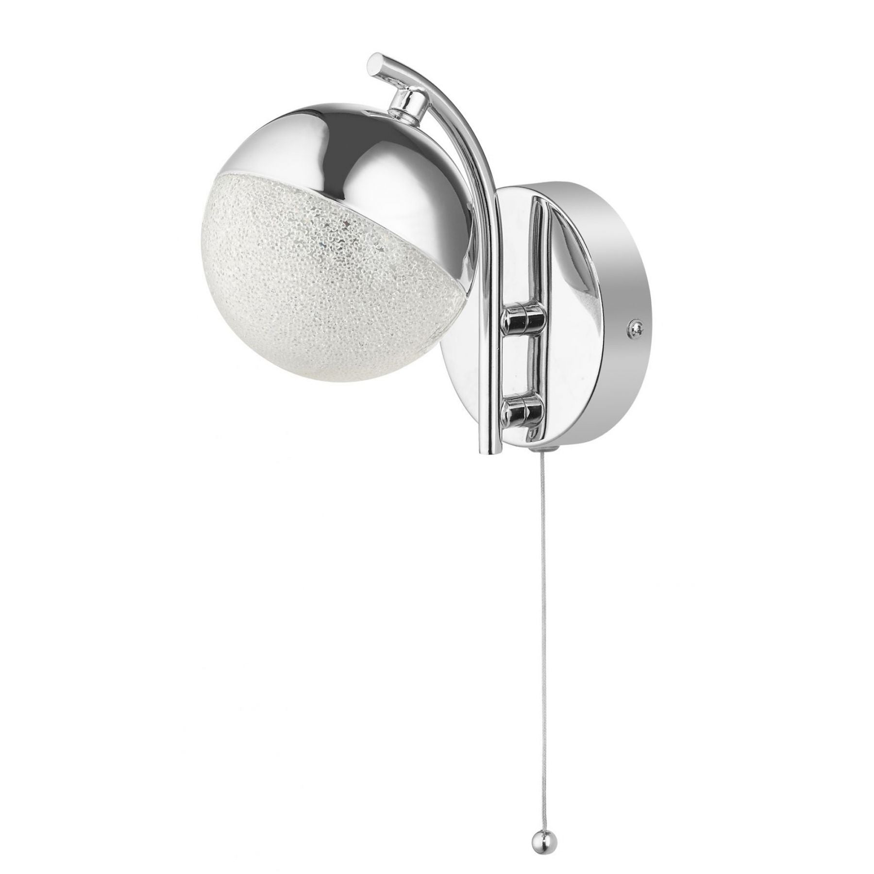 Magnalux Dew 1 Light Bathroom Wall Light Polished Chrome Part Number - DEW01CHWL