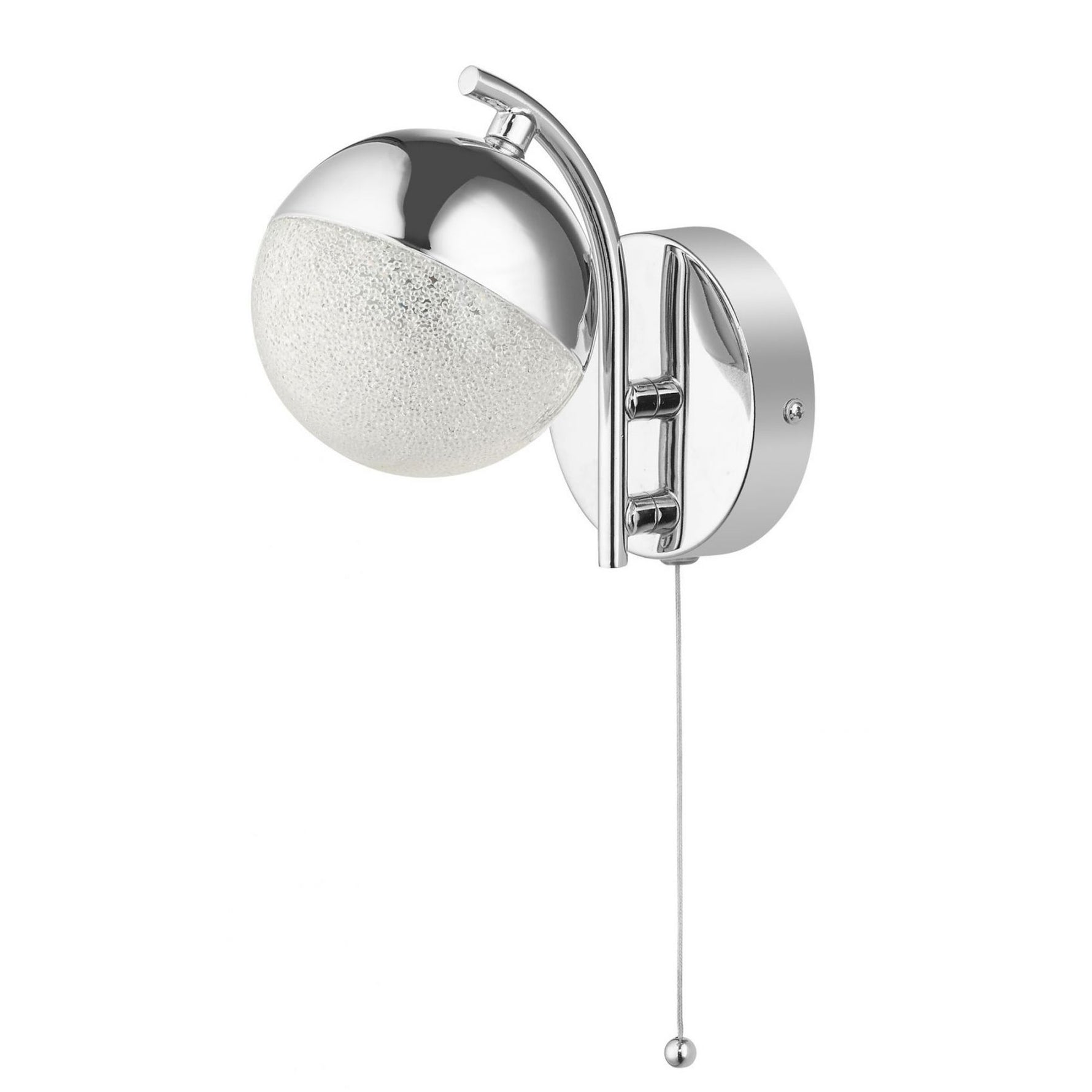 Magnalux Dew 1 Light Bathroom Wall Light Polished Chrome Part Number - DEW01CHWL